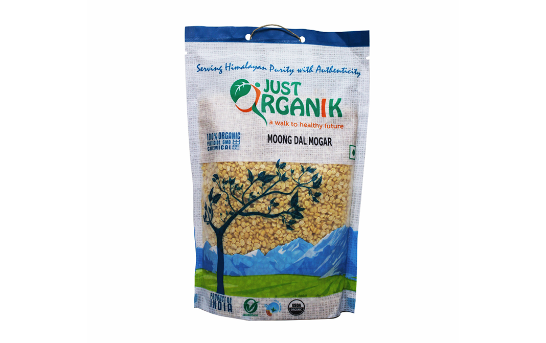 Just Organik Moong Dal Mogar   Pack  500 grams
